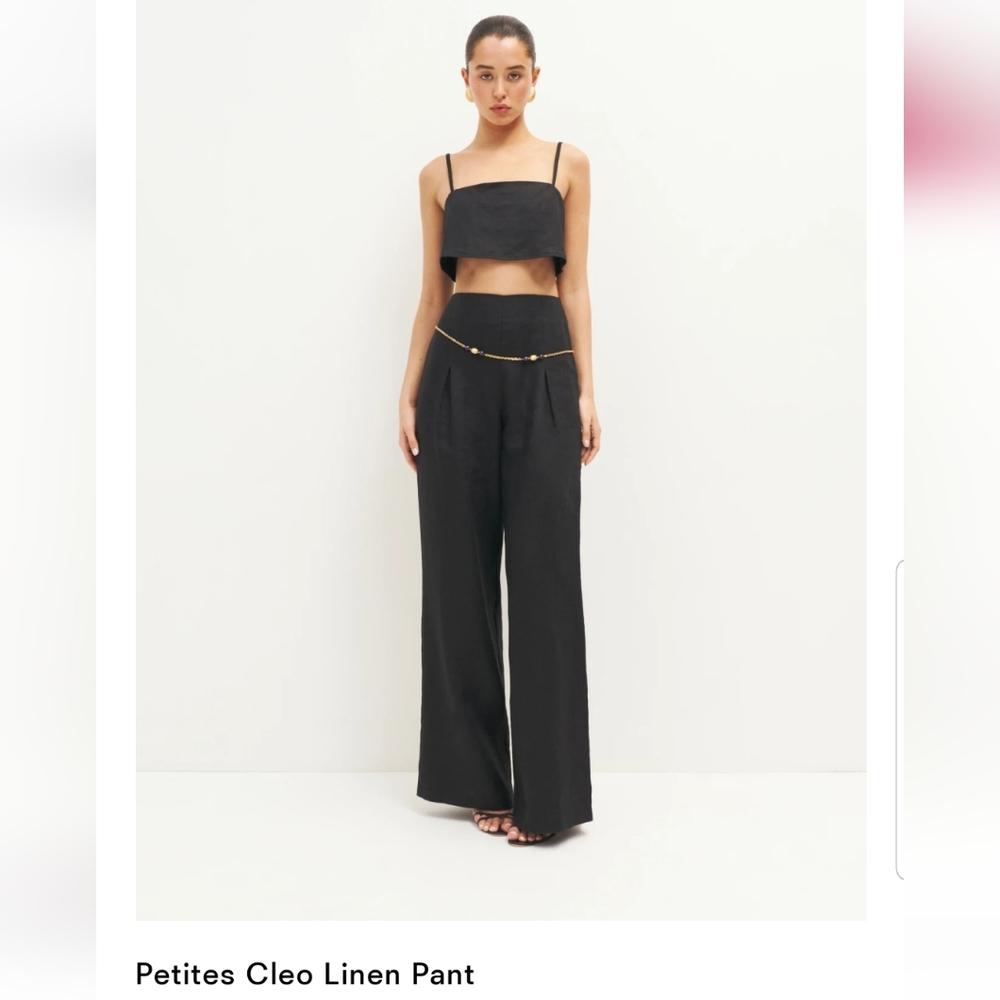 Reformation linen pants petite